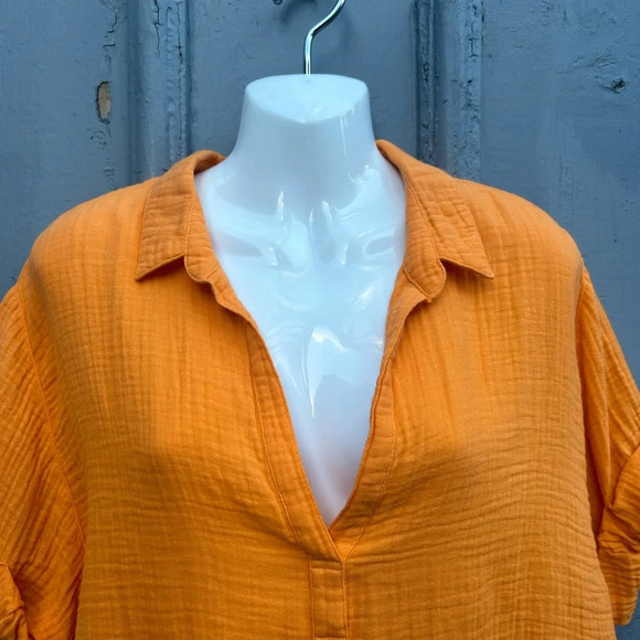Xirena Tangerine Cruz blouse, size M - Picture 4 of 10